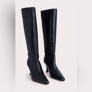 BY FAR Stevie 42 boot, Black Smooth Calfskin, LIKE NEW